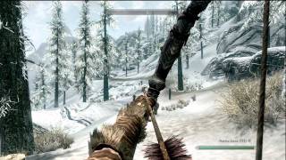 Skyrim Angis Camp  Archery Training amp Skill Increases [upl. by Atoiyanap]