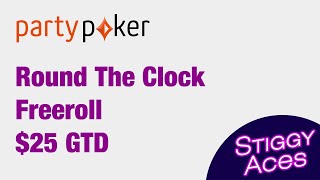 partypokeryt Free To Play  Round The Clock Freeroll 25 GTD 22 Nov 2024 [upl. by Wilcox]