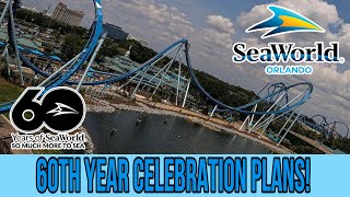 SeaWorld Orlando 60th Anniversary Celebration Plans For 2024  New Merchandise amp MORE [upl. by Shannon]