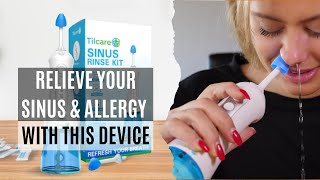 Sinus Rinse Kit by Tilcare  Perfect Nasal Rinse Machine for Sinus amp Allergy Relief [upl. by Nirtiak]