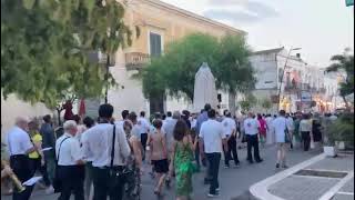 Bernalda  Processione Madonna di Carmine  banda di Francavilla sul Sinni marcia Maria Luisa [upl. by Zerdna]