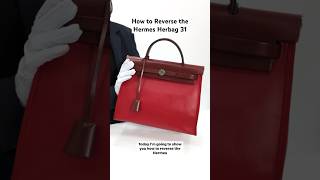 How to Reverse the Hermes Herbag 31 [upl. by Olin]