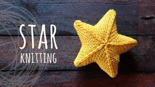 Tutorial Knitting 3D Star [upl. by Musser]