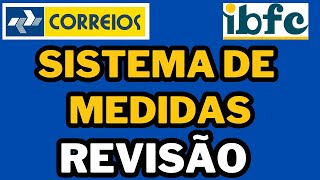 CONCURSO DOS CORREIOS  MATEMÁTICA DA BANCA IBFC  REVISÃO DE SISTEMA DE MEDIDAS IBFC CORREIOS [upl. by Oicor]