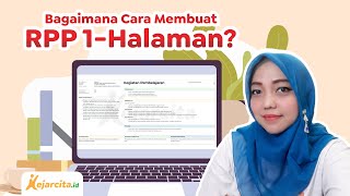 Contoh dan Cara Membuat RPP 1Halaman Merdeka Belajar [upl. by Ibbison876]