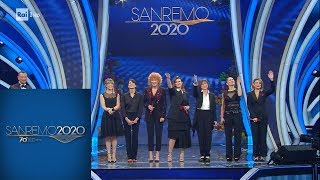 Sanremo 2020  Sette artiste contro la violenza sulle donne [upl. by Avlem248]