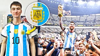 HAGO la CAMISETA de ARGENTINA con 3 ESTRELLAS  Campeónes del mundo en QATAR 2022 [upl. by Wald]