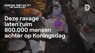 Hoe gaat de gemeente Amsterdam om met het afval op Koningsdag  How Do They Do It met Teun en Joep [upl. by Mara]