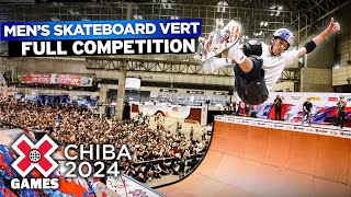 Men’s Skateboard Vert FULL COMPETITION  X Games Chiba 2024 [upl. by Llednor]