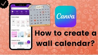 How to create a wall calendar on Canva [upl. by Alahsal]