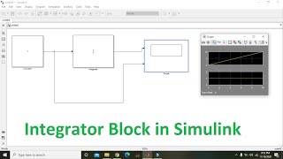 how to use integrator block in simulink  integrator block in simulinkmatlab [upl. by Ytomit]