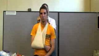 Splint  Arm Sling and Swathe [upl. by Leakcim246]