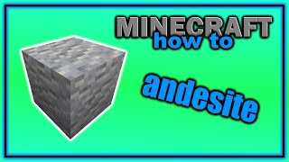 How to Find Craft and Use Andesite  Easy Minecraft Tutorial [upl. by Mapes]