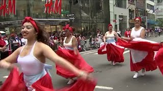 Puerto Rican Day Parade celebrated along Fifth Avenue in Manhattan  NBC New York [upl. by Bellanca]