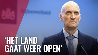 Terugkijken Coronapersconferentie Ernst Kuipers over versoepelingen [upl. by Hailat]