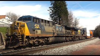 Fast Intermodal heading west through Meyersdale [upl. by Lud228]