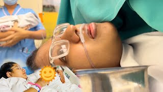 BIRTH VLOG 👶 DELIVERY DAY ✨️ c section  WELCOME TO THE WORLD BABY 👶 [upl. by Sarat]