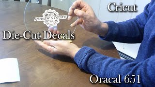 How To Make DieCut Decals With Cricut and Oracal 651 Vinyl [upl. by Yrffej]