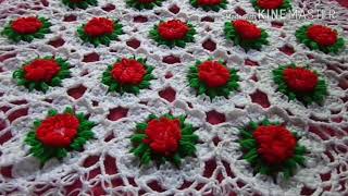 Crochet Table Cloth  Thalpos  Pattern  4 [upl. by Natanhoj]