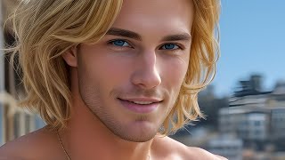 4K AI Men Lookbook Beach Boys of Bondi Beach [upl. by Sonahpets379]