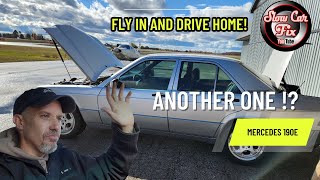 Flying In to Pick Up a Mystery Mercedes 190E amp Driving It 45 Hours Home [upl. by Einalem281]