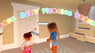 😤EPISODE 28FAKE BELLY PIERCING PRANK ON MOMCHAOTICRoblox Bloxburg Skit [upl. by Ocram]