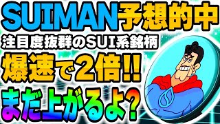 【SUI銘柄】紹介から爆速で2倍達成！グングン上昇中のオススメ銘柄『SUIMAN』まだまだ上がるからね？【仮想通貨】【スイ】【ビットコイン】【リップル】【最新情報】 [upl. by Najtsirk]