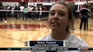 DIV District Semfinal Volleyball Cardinal Stritch vs Toledo Christian [upl. by Brear474]