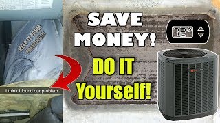 DIY Pipes Frozen Fix Your Own AC Central Air  SUPER EASY [upl. by Attenyt72]