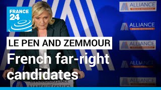 French farright candidates compete for limelight with sameday rallies • FRANCE 24 English [upl. by Cavanagh]