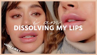 DISSOLVING MY LIP FILLERS AFTER 5 YEARS [upl. by Geraldina]