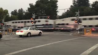 Caltrain in Downtown Menlo Park [upl. by Ocnarf]