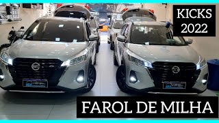 NISSAN KICKS 2022 FAROL DE MILHA FULL LED COMPLETÃO COM VÁRIOS ACESSÓRIOS [upl. by Tierza]