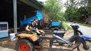 Restoring and manufacturing threewheeled vehicles from old engines episode 2 welding fenders [upl. by Salomie]