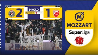 Mozzart Bet Super liga 202324  9Kolo PARTIZAN – CRVENA ZVEZDA 21 10 [upl. by Ihp]