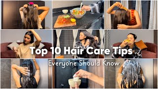 Top 10 HAIR CARE Tips How to grow long healthy hair  tips haircare Mishti Pandey [upl. by Marcille]