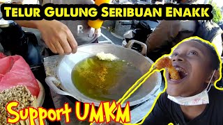 TELUR GULUNG BANG BOY YANG ENAK  INDONESIAN STREET FOOD [upl. by Ennaillek]