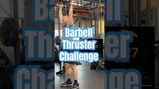 Beginner Barbell Thruster Challenge ALL OUT [upl. by Anniroc]