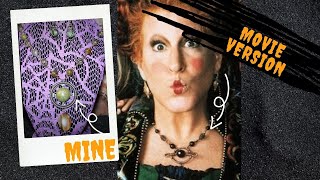 I made Winifred Sandersons necklace and earrings for my Hocus Pocus Cosplay WinifredSanderson [upl. by Enitsud]