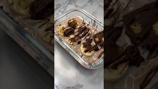 Creamy Chocolate Banana Oats 🍫 overnightoats breakfastrecipes oatmeal healthyrecipes chocolate [upl. by Jarv]