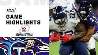 Titans vs Ravens Divisional Round Highlights  NFL 2019 Playoffs [upl. by Gnoh564]