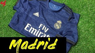 Adidas Real Madrid 201920 Away Soccer Jersey Unboxing  Review [upl. by Langbehn487]