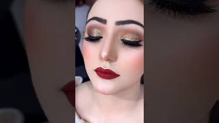 Elegant bridal soft glamours bridal eye makeup look shorts shortsviral trandingshorts makeup [upl. by Mcnair]