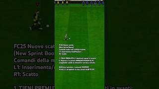 Tutorial Scatto Sprint Boost FC 25 fc25 speedboost tutorial gaming gameplay [upl. by Enialem]