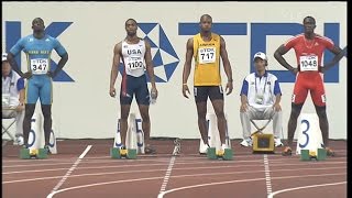 Mens 100m final  Osaka 2007  50 fps [upl. by Dow]