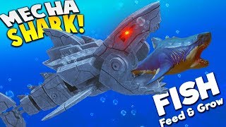 NEW KILLER MECHA SHARK  Feed and Grow Fish [upl. by Brom153]