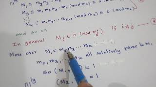 CHINESE REMAINDER THEOREM PROOF [upl. by Cordy227]