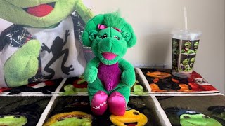 Lyons GroupGolden Bear Co  Singing Barney Plush  Baby Bop  “Little Red Wagon” [upl. by Nilson]