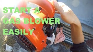 How start a Homelite gas blower or any gas blower [upl. by Teddie]