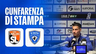 J13  Laval MFC SC Bastia  A Cunfarenza di stampa dAmine Boutrah [upl. by Olim]